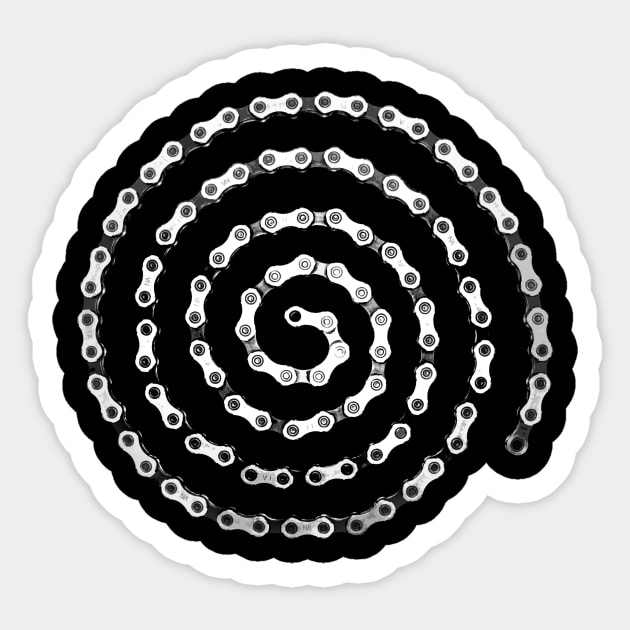 Bike Chain Spiral Sticker by NeddyBetty